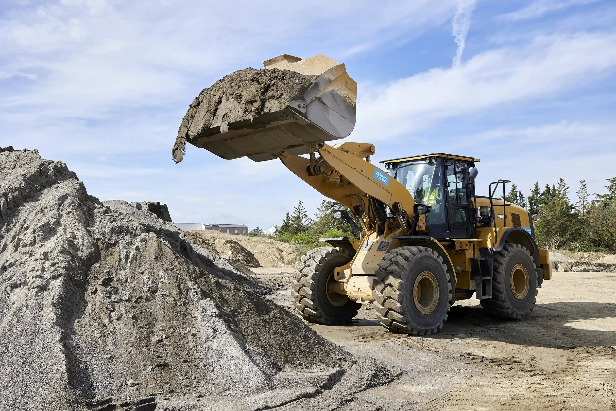 saboulard tractopelle granulats déchets bâtiments valorisation carrière